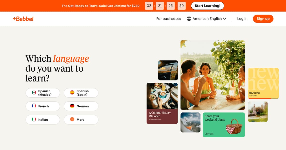 Babbel interface screenshot