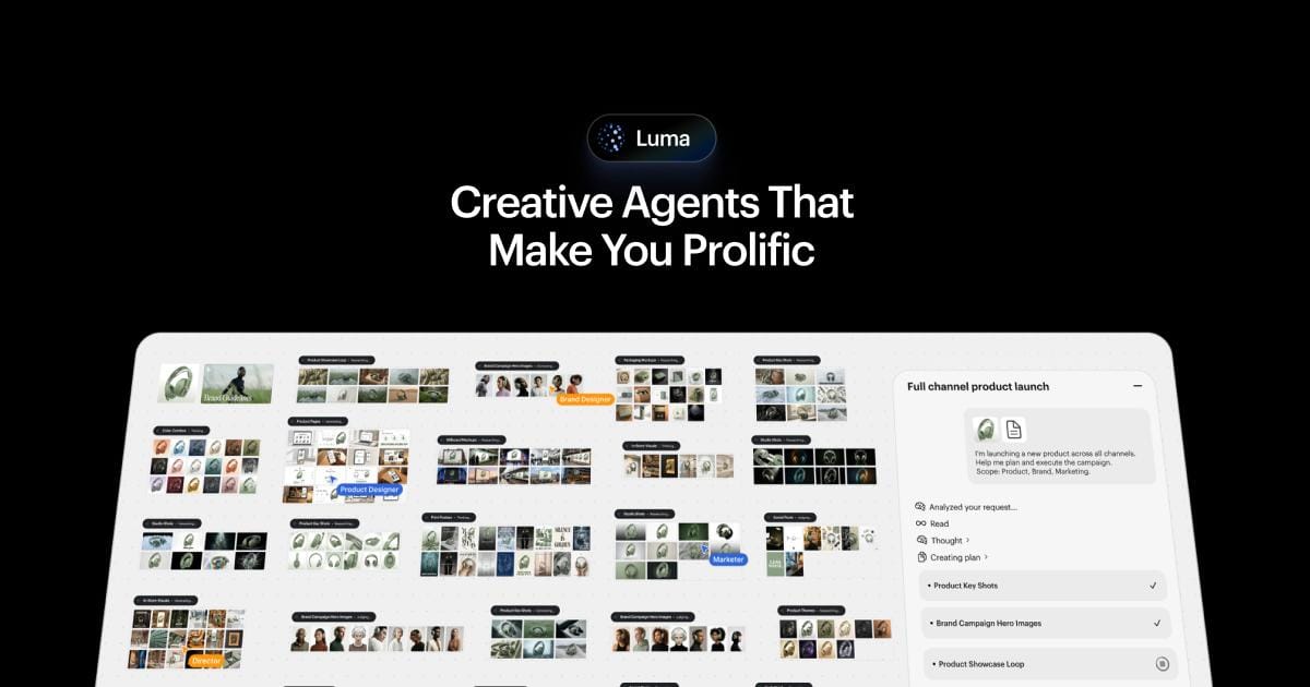 Luma Dream Machine interface screenshot