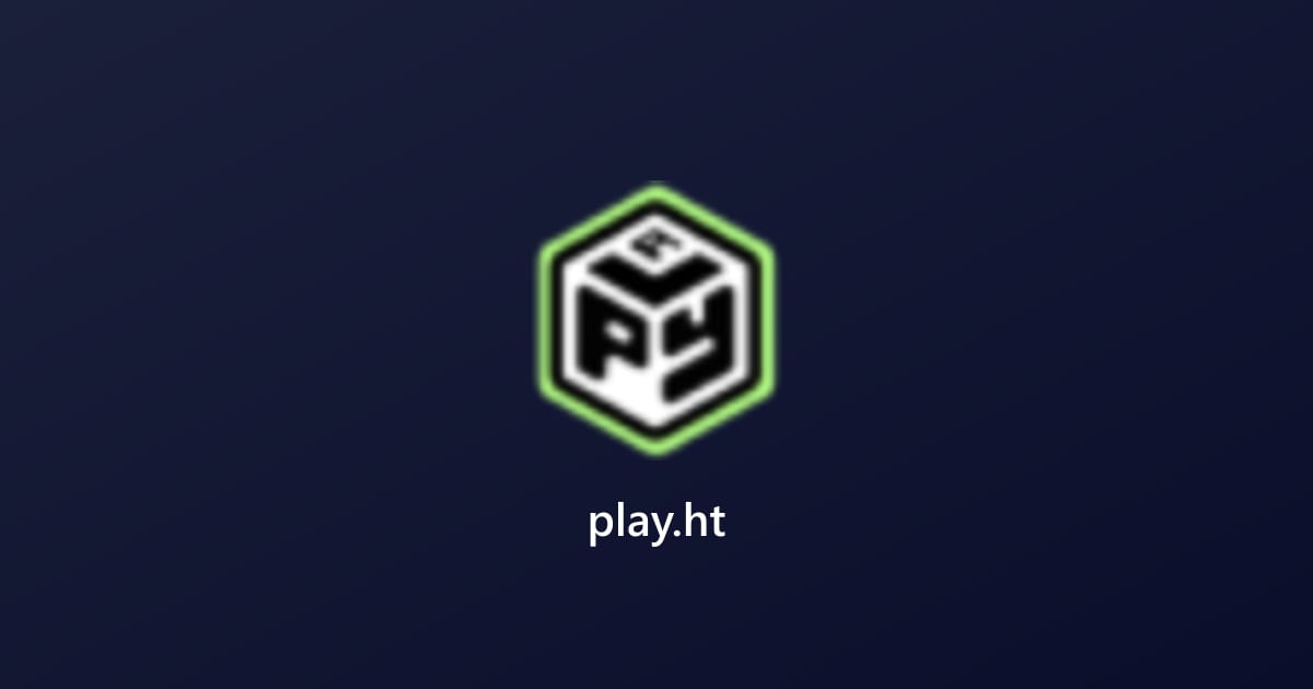 Play.ht interface screenshot