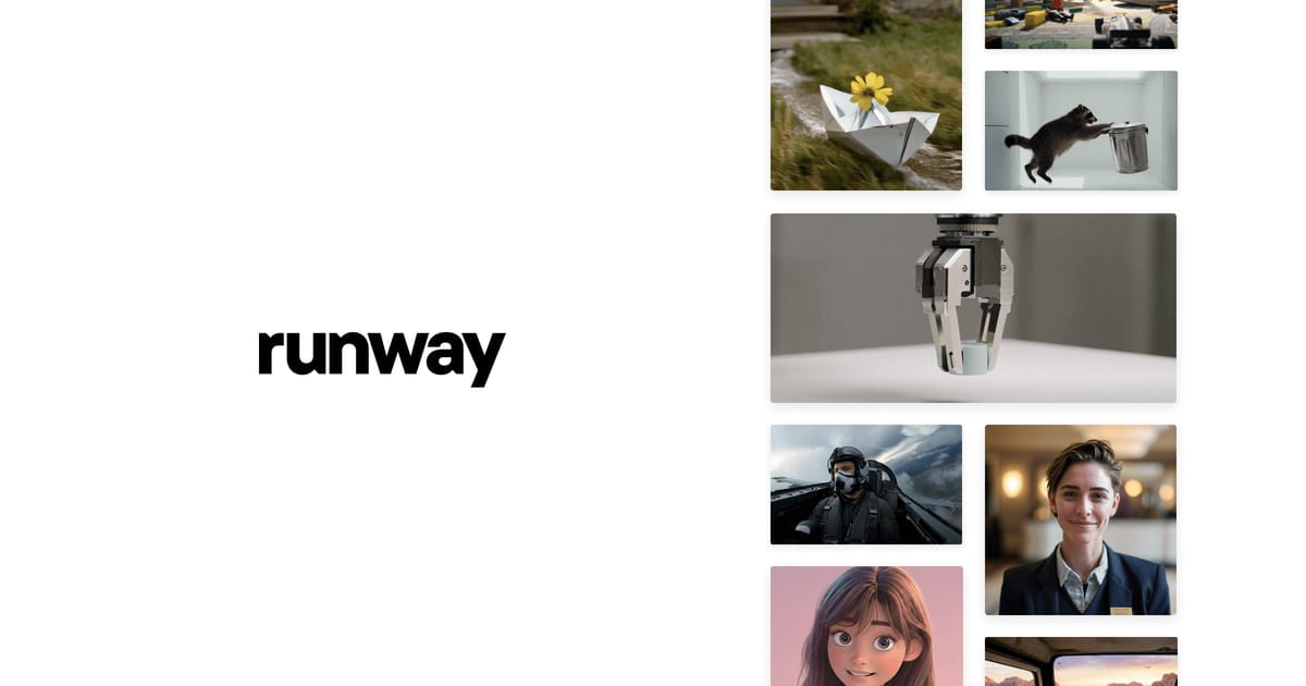 Runway interface screenshot